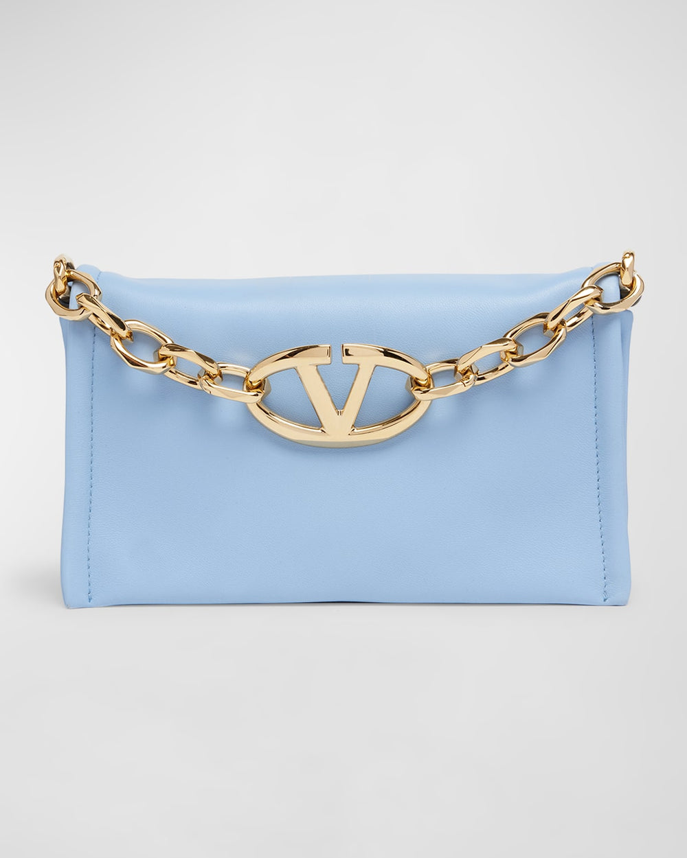 VLOGO Mini Flap Leather Clutch Bag