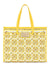 Women's Large Shopping Tote Bag in Yellow/Orange | Size UNICA | BB2274AP026