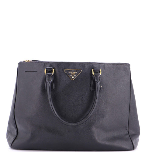 PRADA Double Zip Lux Tote Saffiano Leather Large