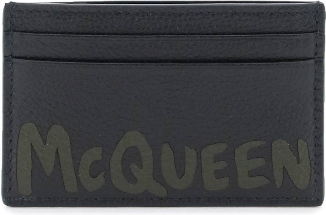 Alexander Mcqueen Men's Graffiti Cardholder in Mixed Colours | 7362301AAQ5