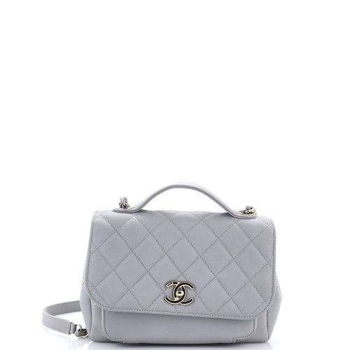 CHANEL Business Affinity Flap Bag Quilted Caviar Small