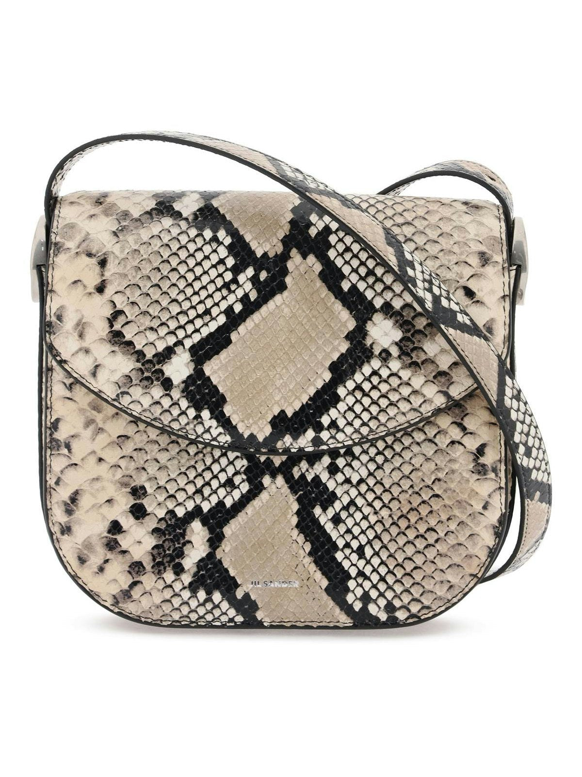 Jil Sander Women's Python Leather Coin Shoulder Bag With Textured Finish in Mixed Colours | J07WG0055P6963