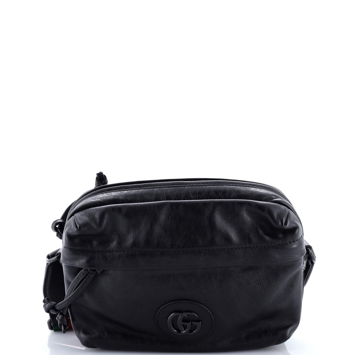 Gucci GUCCI Tonal Double G Shoulder Bag Leather