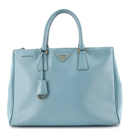 PRADA Double Zip Lux Tote Saffiano Leather Large