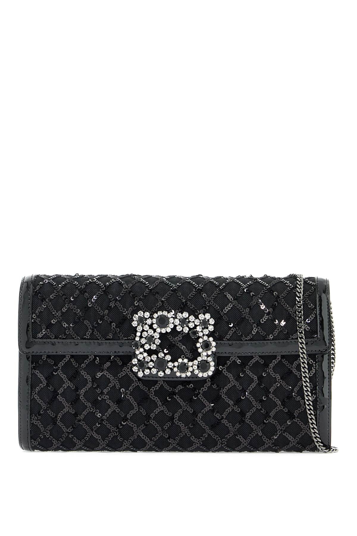 Roger Vivier Women's Flower Buckle Envelope in Nero | RBWAMFD0211TPV