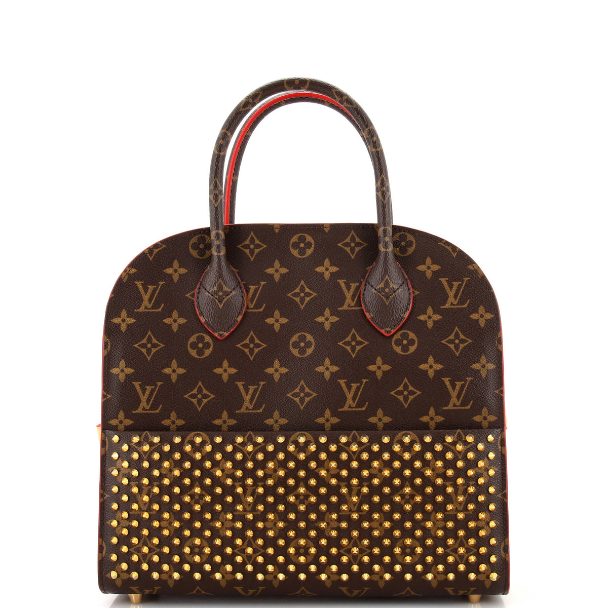 Louis Vuitton x Christian Louboutin Shopping Bag Calf Hair and Monogram Canvas