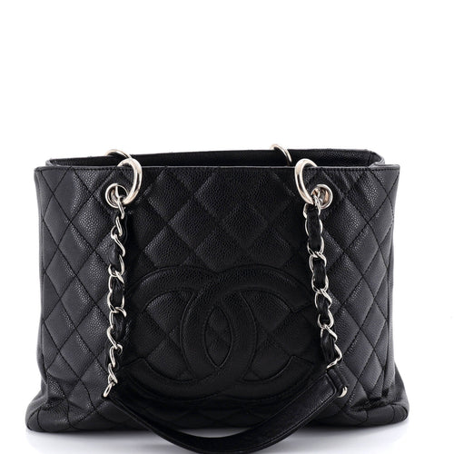 CHANEL Grand Shopping Tote Quilted Caviar