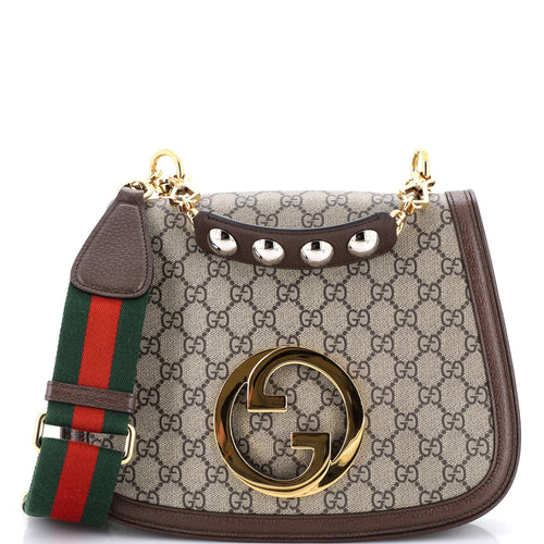 GUCCI Blondie NM Top Handle Bag GG Coated Canvas Medium
