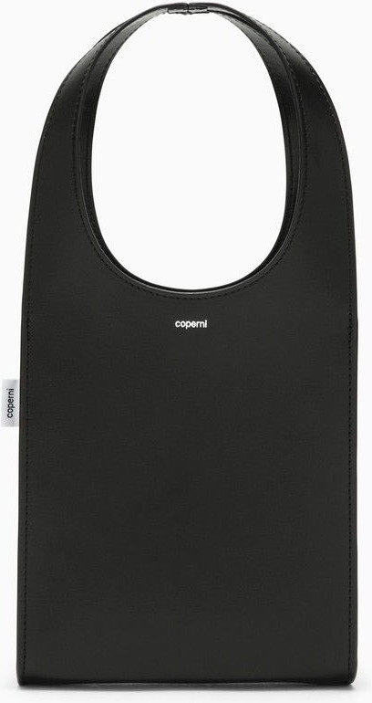 Coperni Women's Micro Swipe Tote Bag Leather in Black | COPBA59405LE