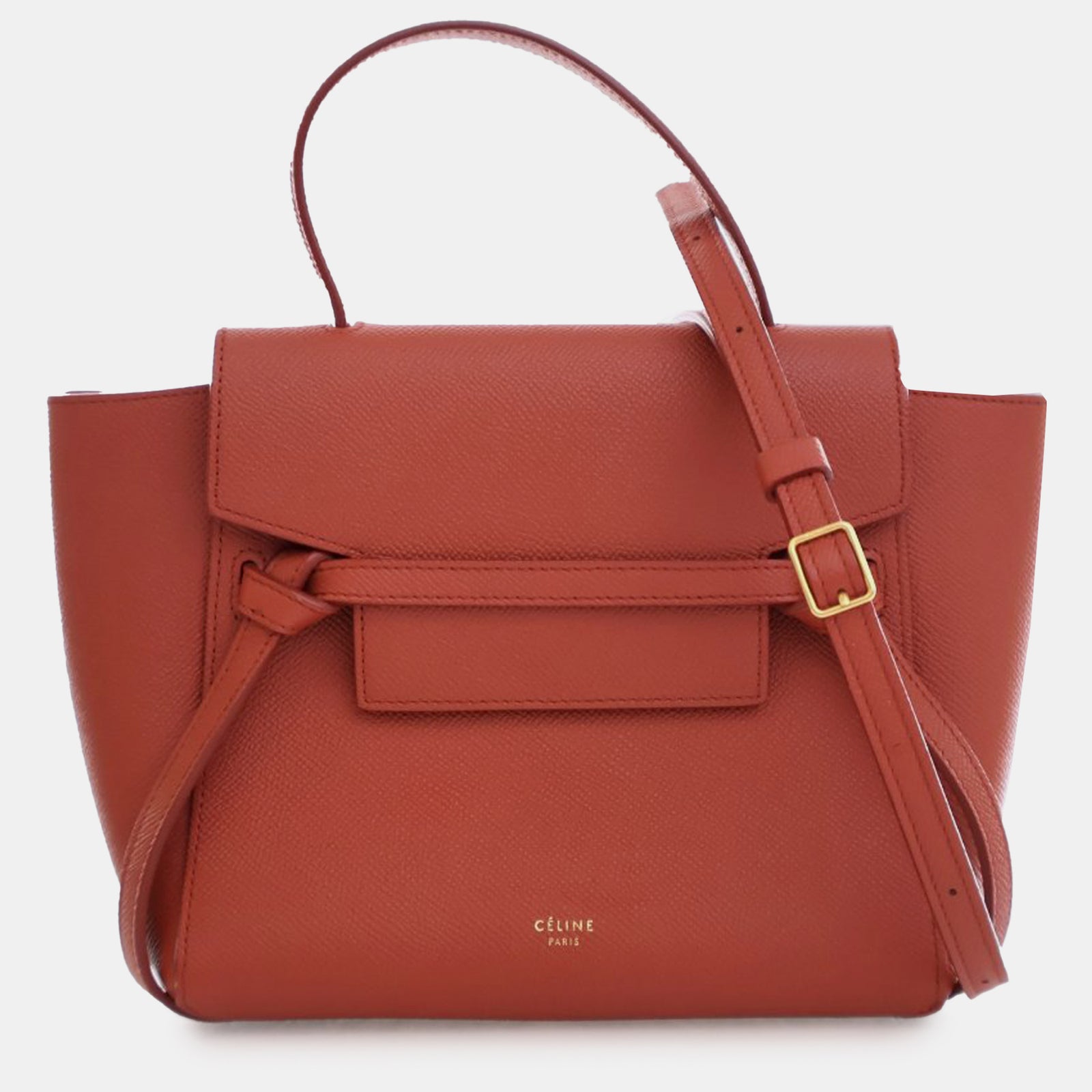 Celine Nano Leather Belt Satchel Bag