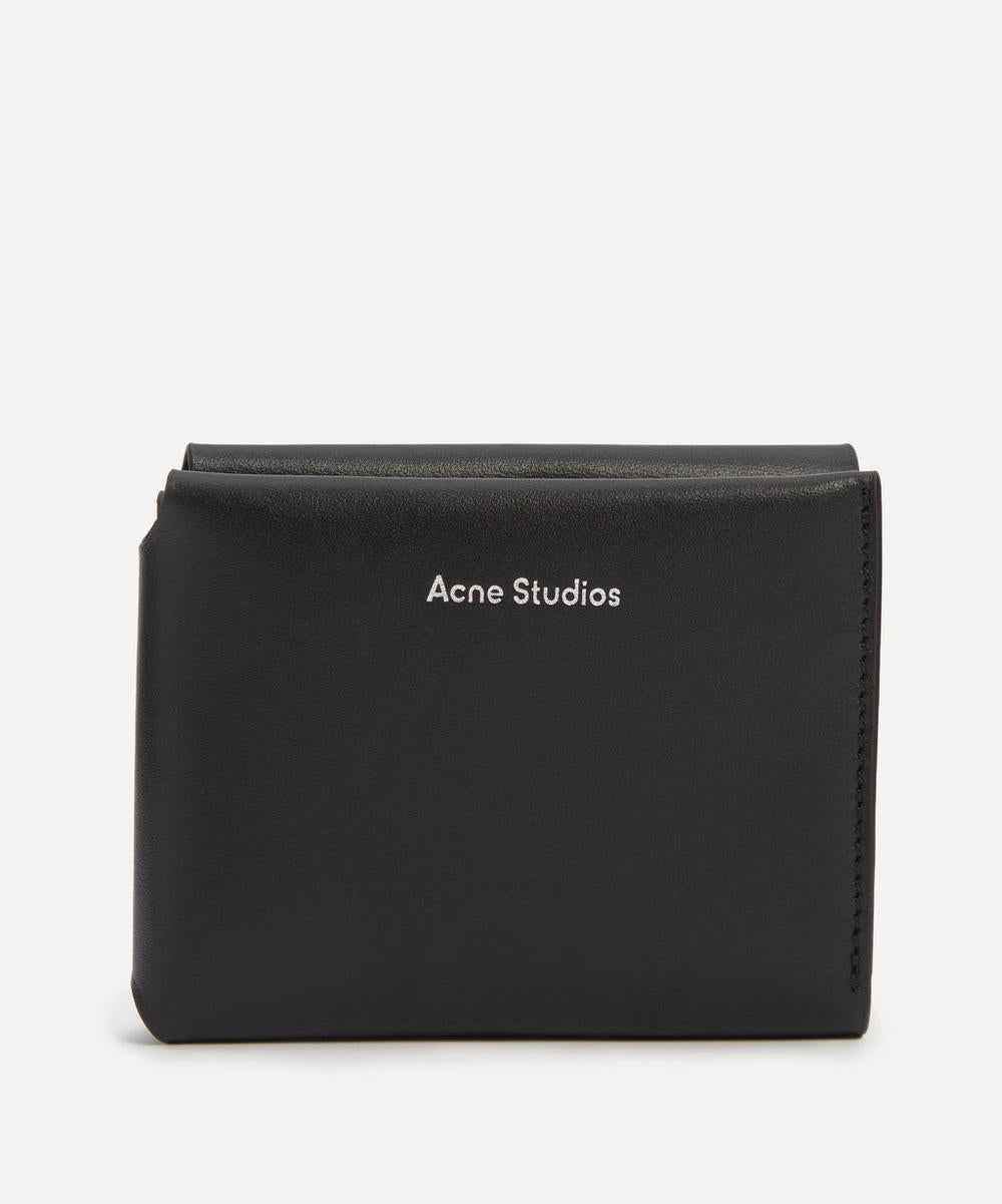 Acne Studios Mens Trifold Leather Wallet