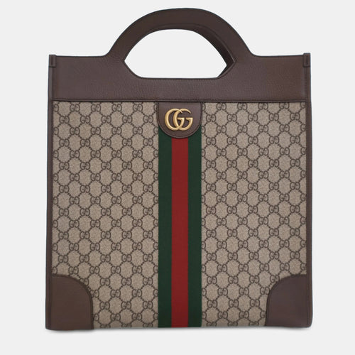 GG Supreme Ophidia Vertical Tote Bag