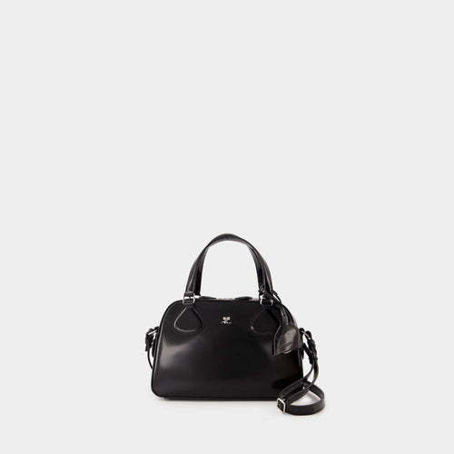 Women's Stud Spazzo Bowling Purse in Black | 324GSA130CV0033 Color 9999