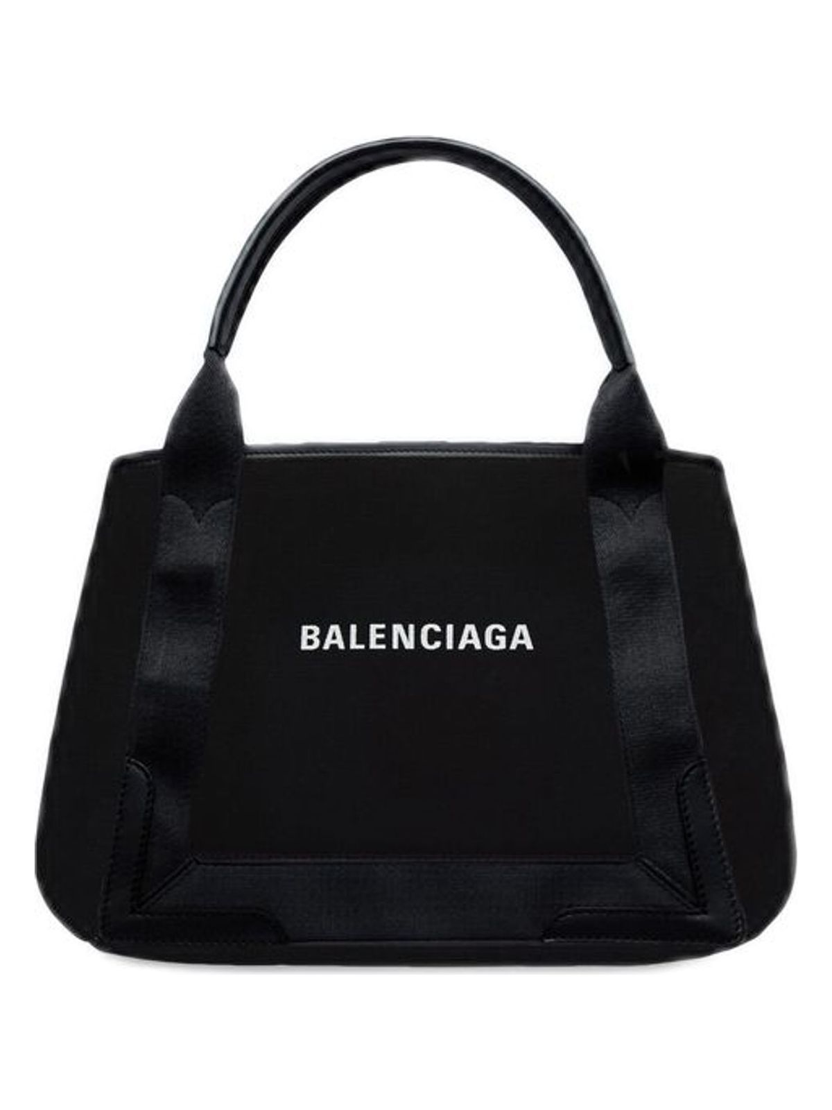 Balenciaga Women's Navy Cabas Small Tote Bag in Black | 3399332HH3N
