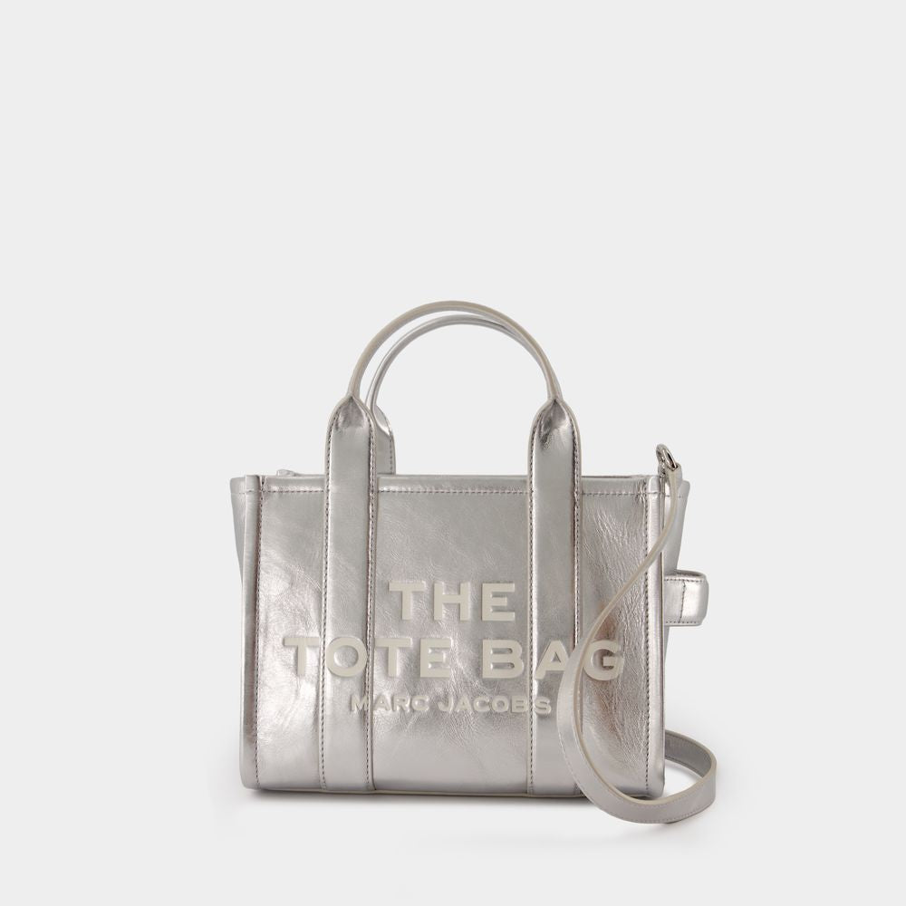 Marc Jacobs Women's The Small Tote in Silver | 2F3HTT004H01 Color 039