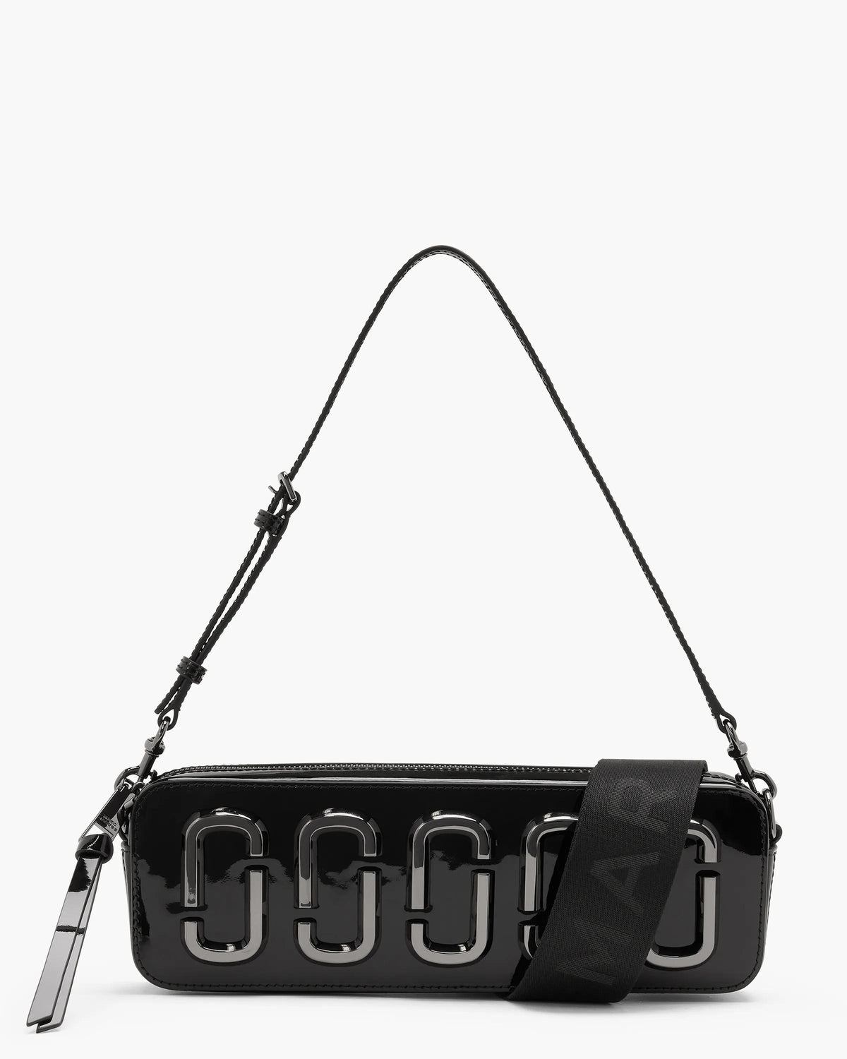 Marc Jacobs Marc Jacobs Snapshot E/W Shoulder Bag In Dtm Patent in Black