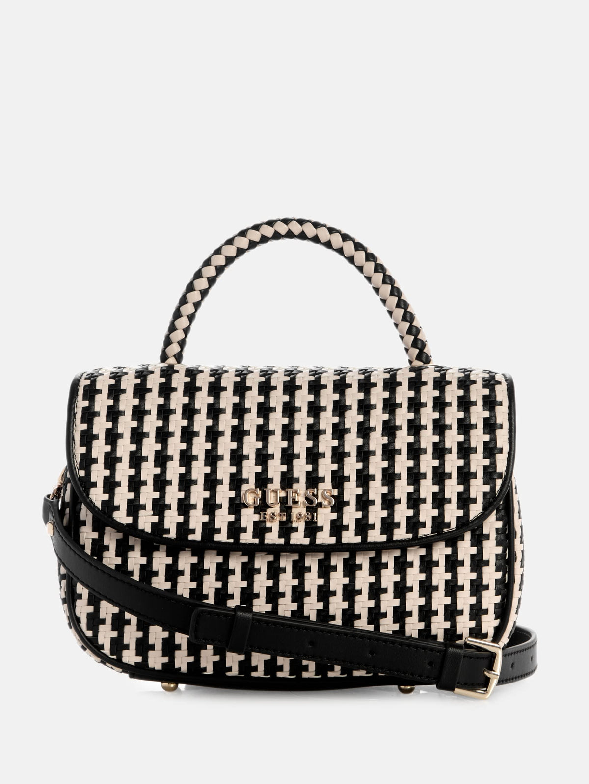 Guess Mirema Woven Top-handle Bag