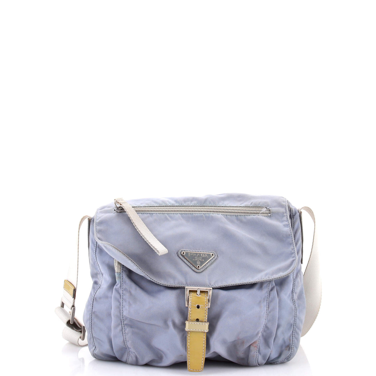 Prada PRADA Buckle Messenger Bag Tessuto Small