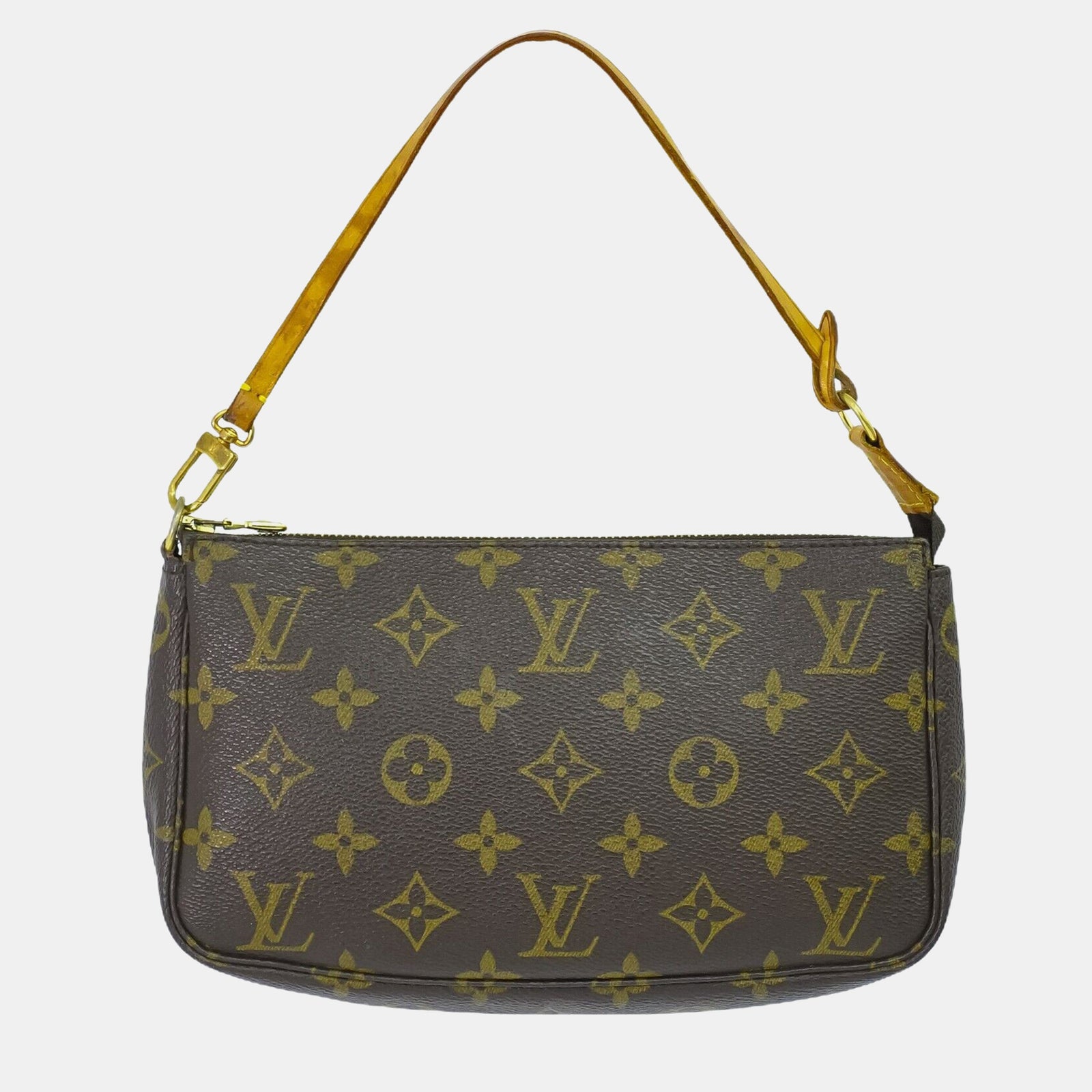 Louis Vuitton Braune Monogram Canvas Pochette Accessoires Clutch Bag