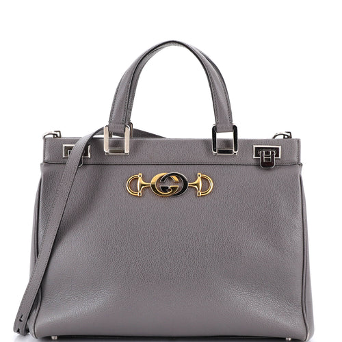 GUCCI Zumi Top Handle Bag Leather Medium