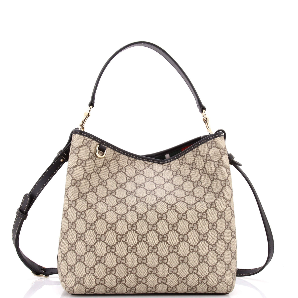Gucci GUCCI GG Emblem Bucket Bag GG Coated Canvas Medium