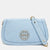 Blue Leather Amanda Crossbody Bag