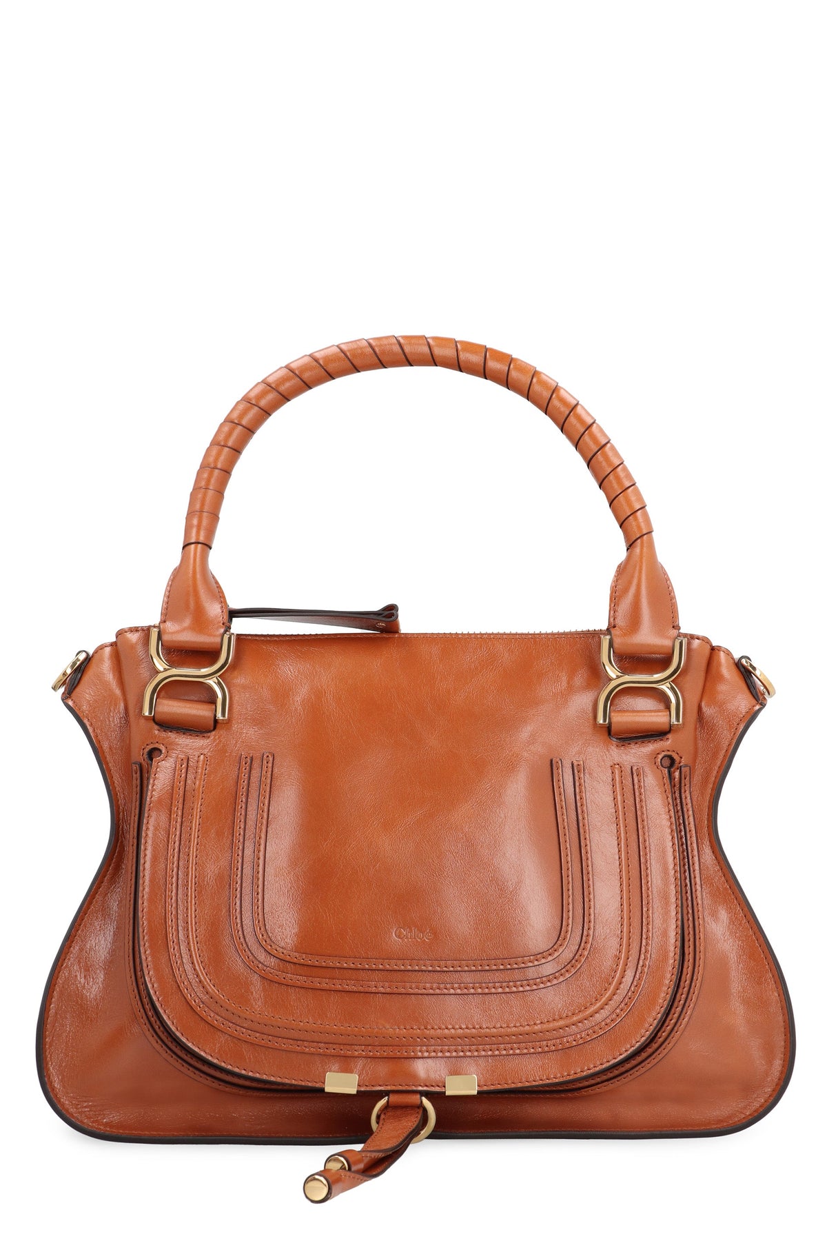 Chloé Women's Marcie Tote Bag in Brown | Size UNICA | CHC24AS660N57