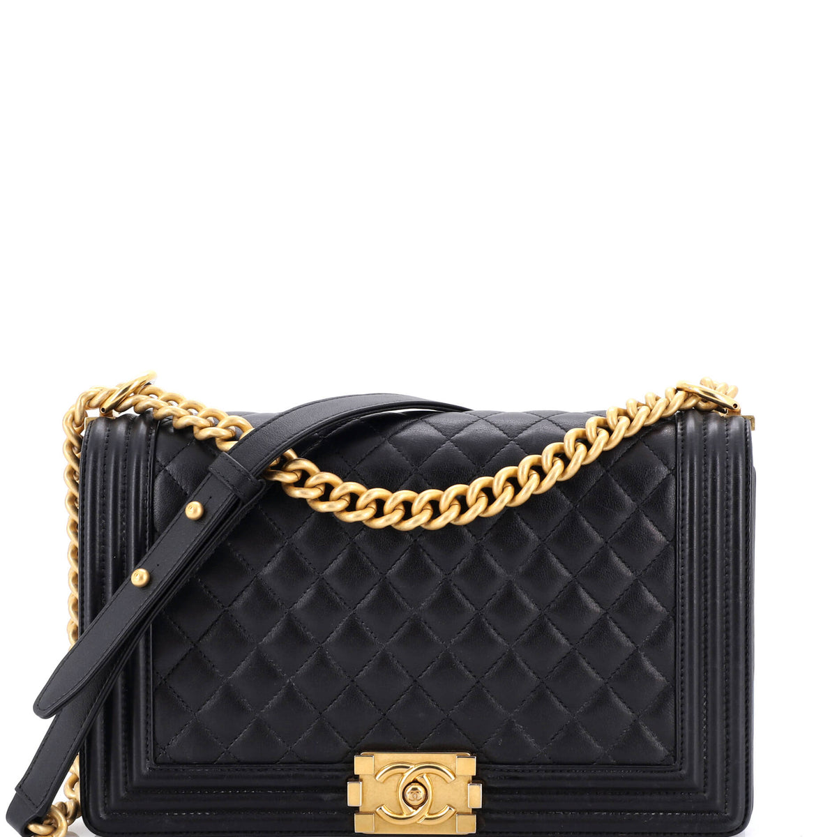 Chanel CHANEL Boy Flap Bag Quilted Calfskin New Medium