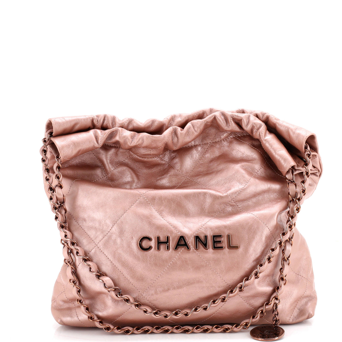 Chanel CHANEL 22 Chain Hobo Quilted Calfskin Small