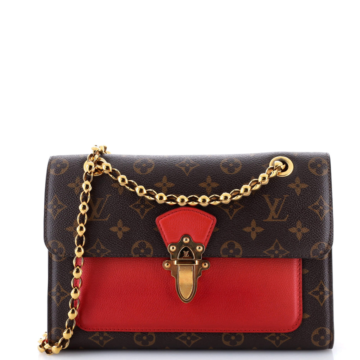 Louis Vuitton Victoire Handbag Monogram Canvas and Leather