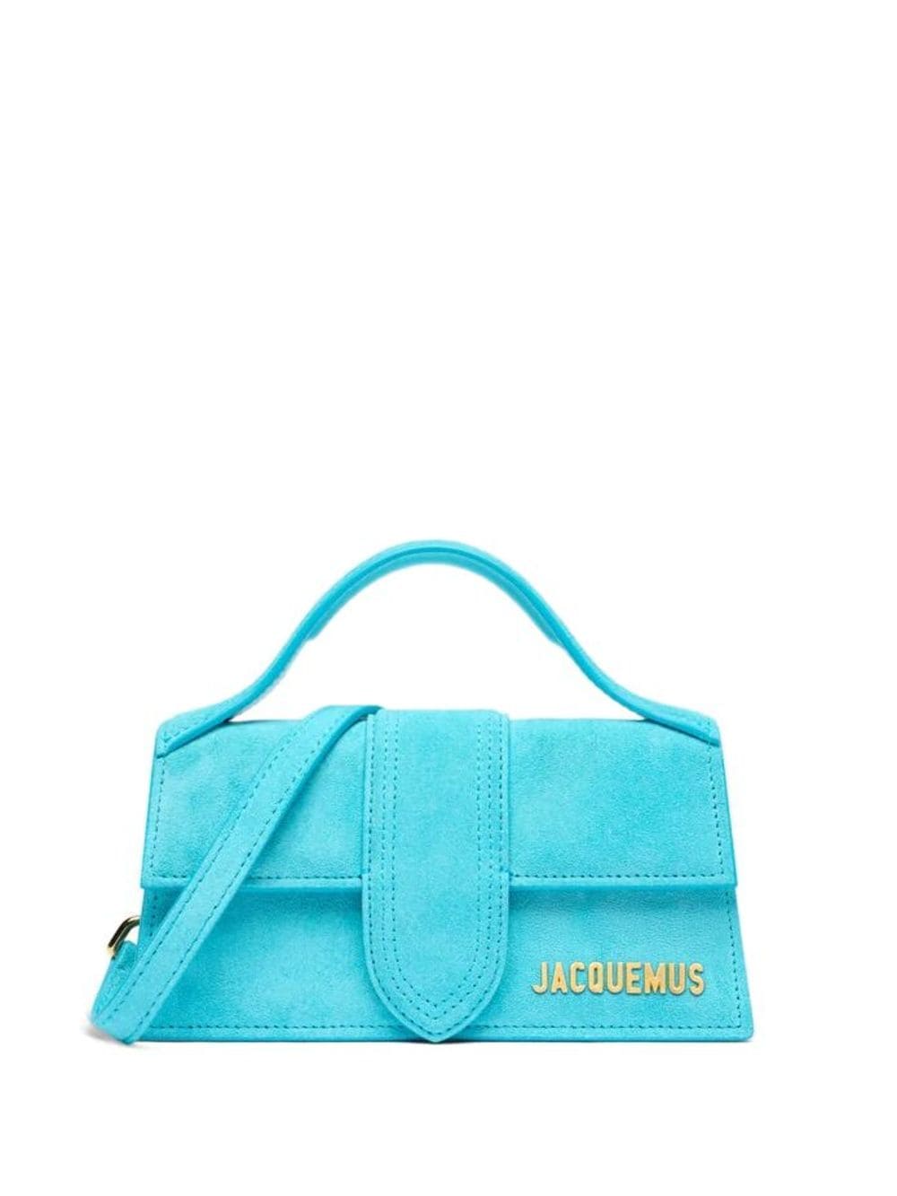 Jacquemus Women's Le Bambino Leather Handbag in Clear Blue | Size UNI | 213BA006