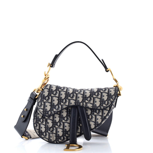 Saddle Handbag Oblique Canvas Mini
