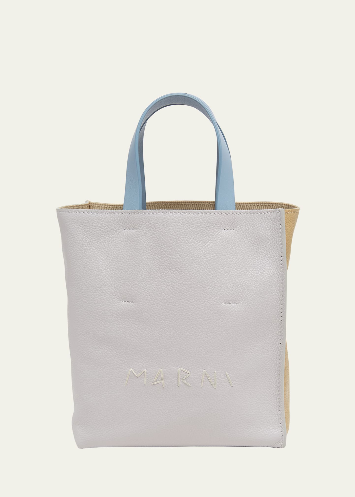 Marni Museo Mini North-South Leather Tote Bag