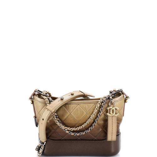 CHANEL Gabrielle Hobo Quilted Ombre Goatskin Small