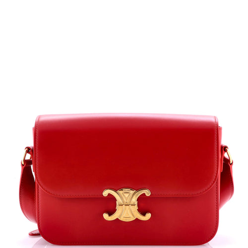 CELINE Triomphe Shoulder Bag Smooth Calfskin Medium