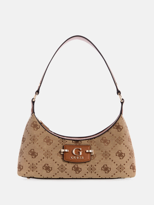 Neda Jacquard Logo Shoulder Bag