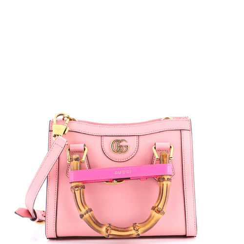 GUCCI Diana NM Bamboo Handle Tote Leather Mini