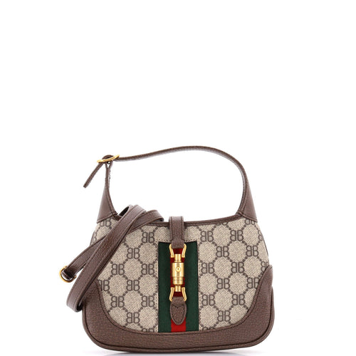 x Gucci The Hacker Project Jackie 1961 Hobo BB Coated Canvas Mini