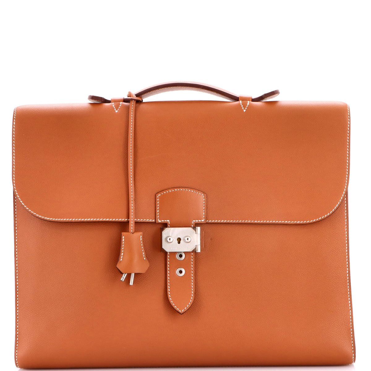 Herm?s Sac a Depeches Light 1-37 Briefcase Evercolor