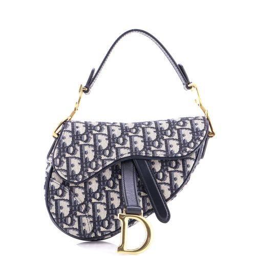 Saddle Handbag Oblique Canvas Mini