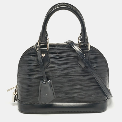 Black Epi Leather Alma BB Bag