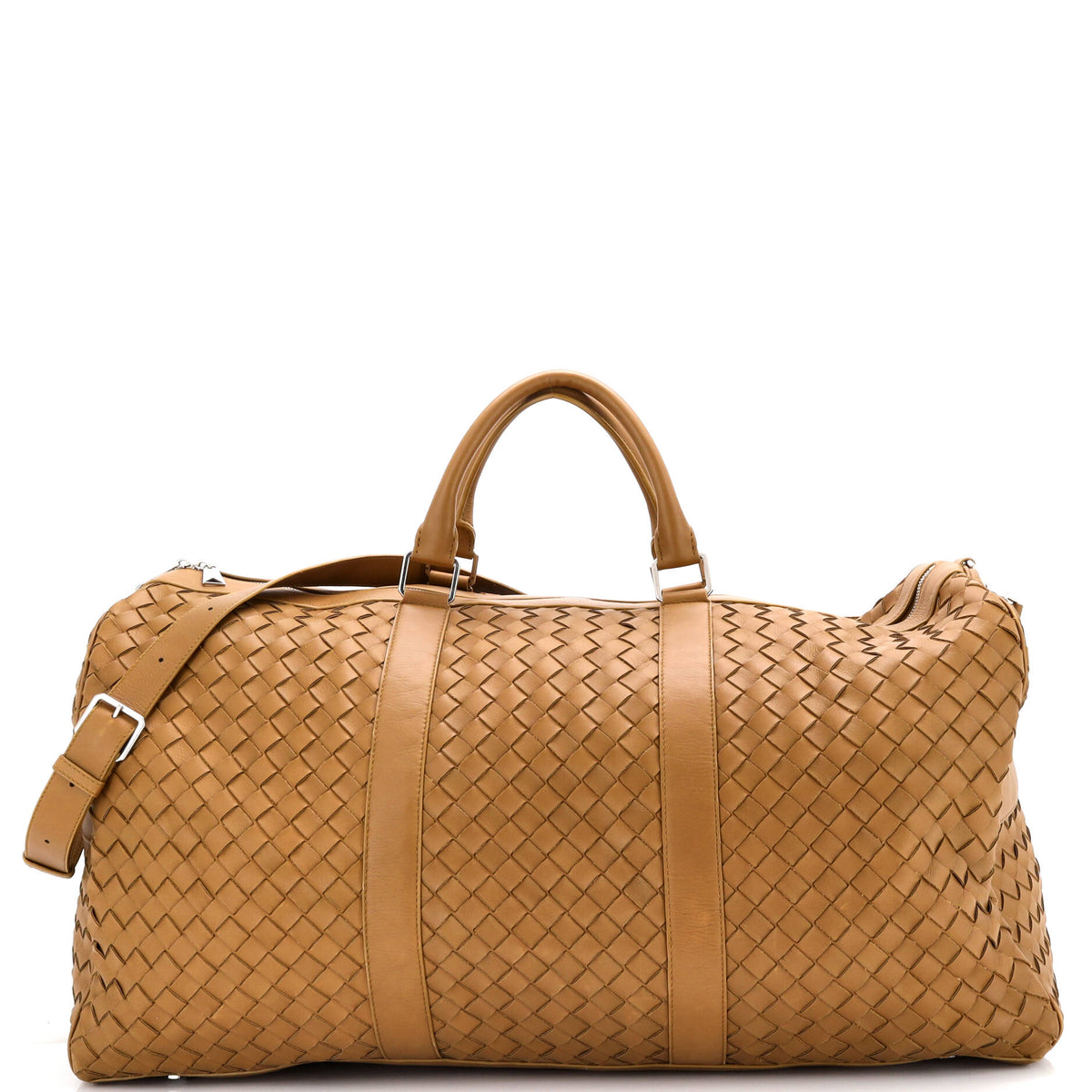 Bottega Veneta Classic Duffle Bag Intrecciato Leather Large