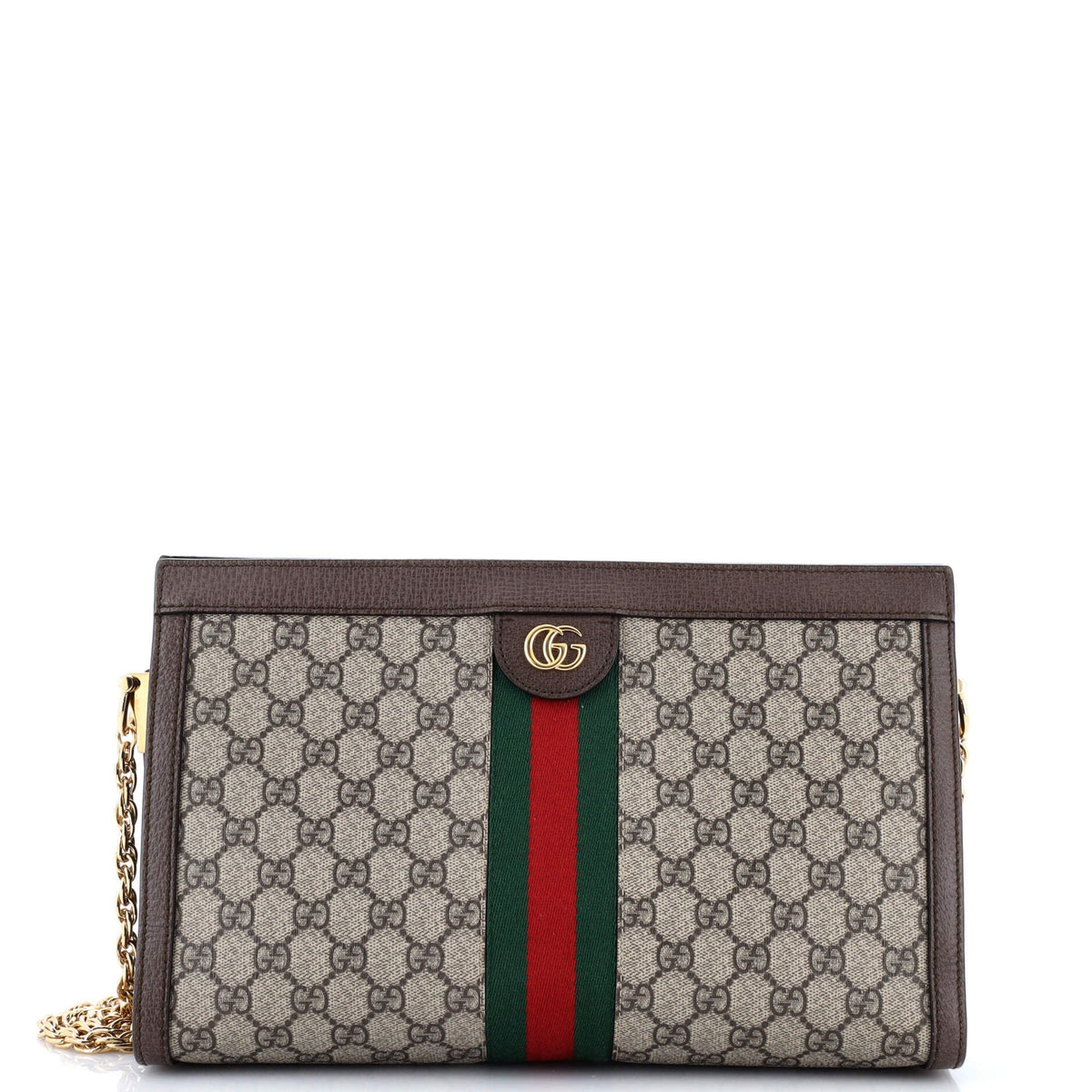 Gucci GUCCI Ophidia Chain Shoulder Bag GG Coated Canvas Medium