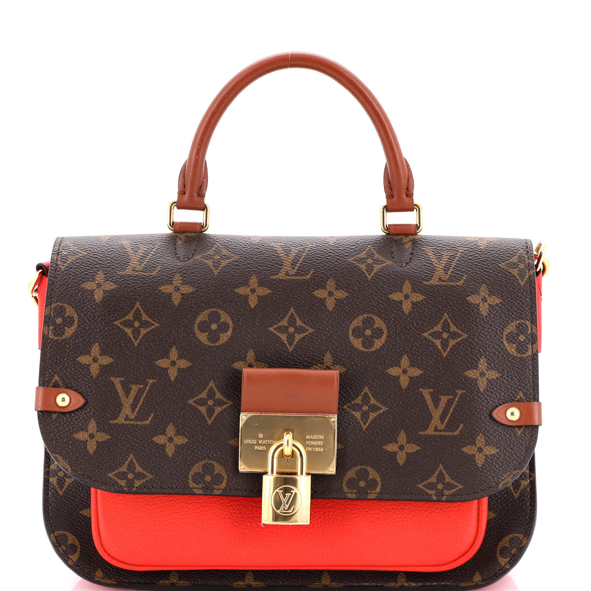 Louis Vuitton Vaugirard Handbag Monogram Canvas with Leather