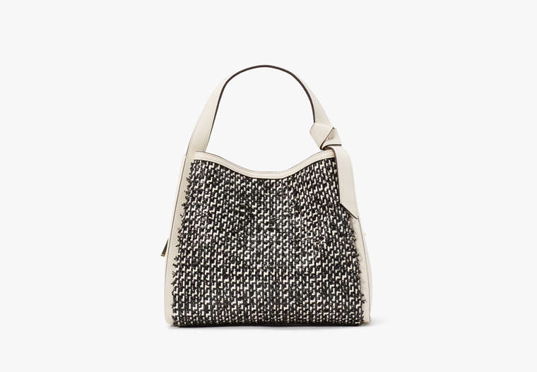 Kate Spade New York Sac fourre-tout à bandoulière moyen Knott en tweed raphia