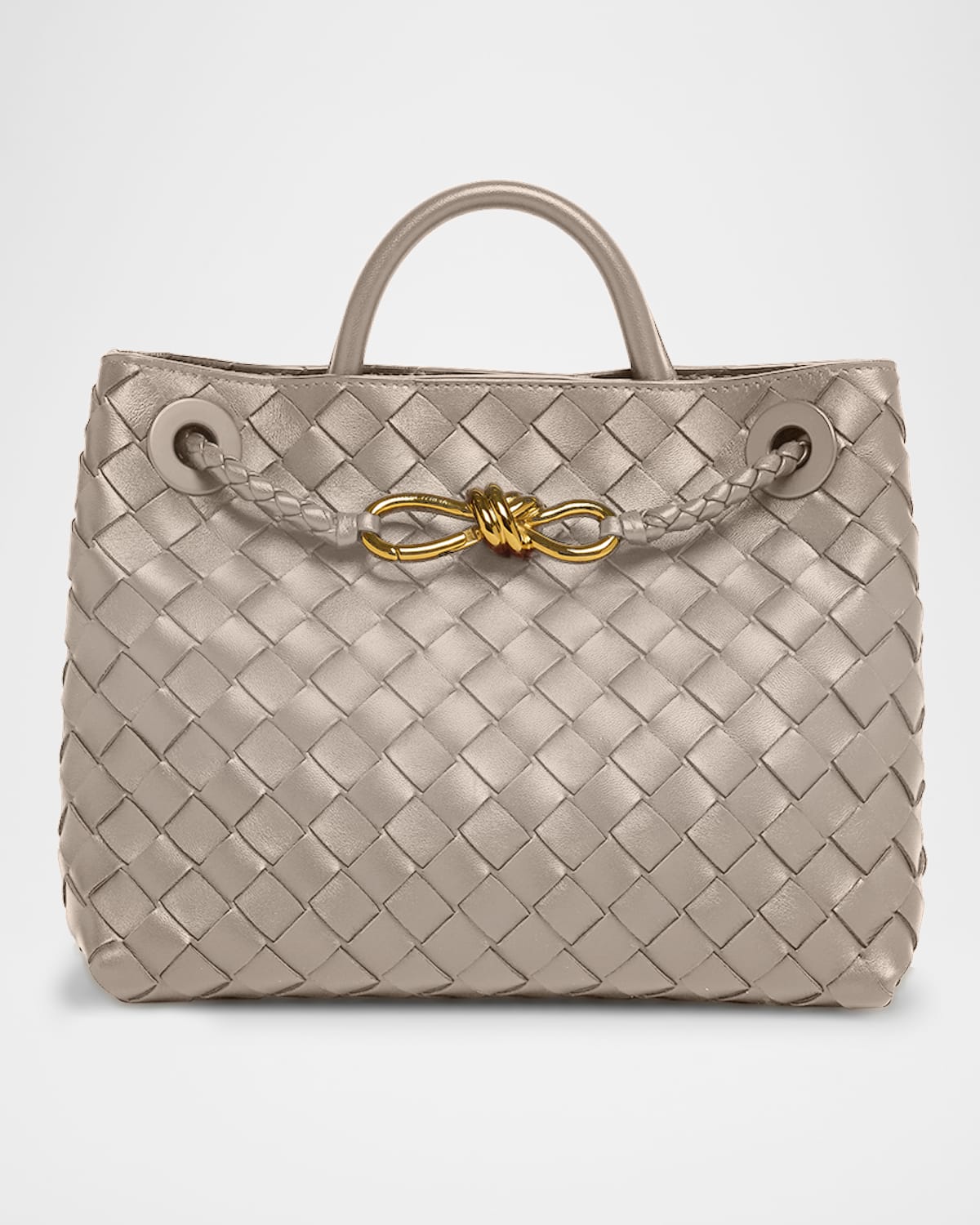 Bottega Veneta Andiamo Small Leather Top-Handle Bag