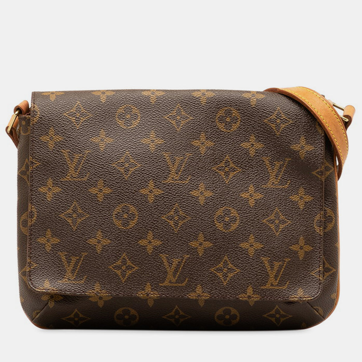 Louis Vuitton Brown Canvas Monogram Musette Tango Short Strap Shoulder Bag