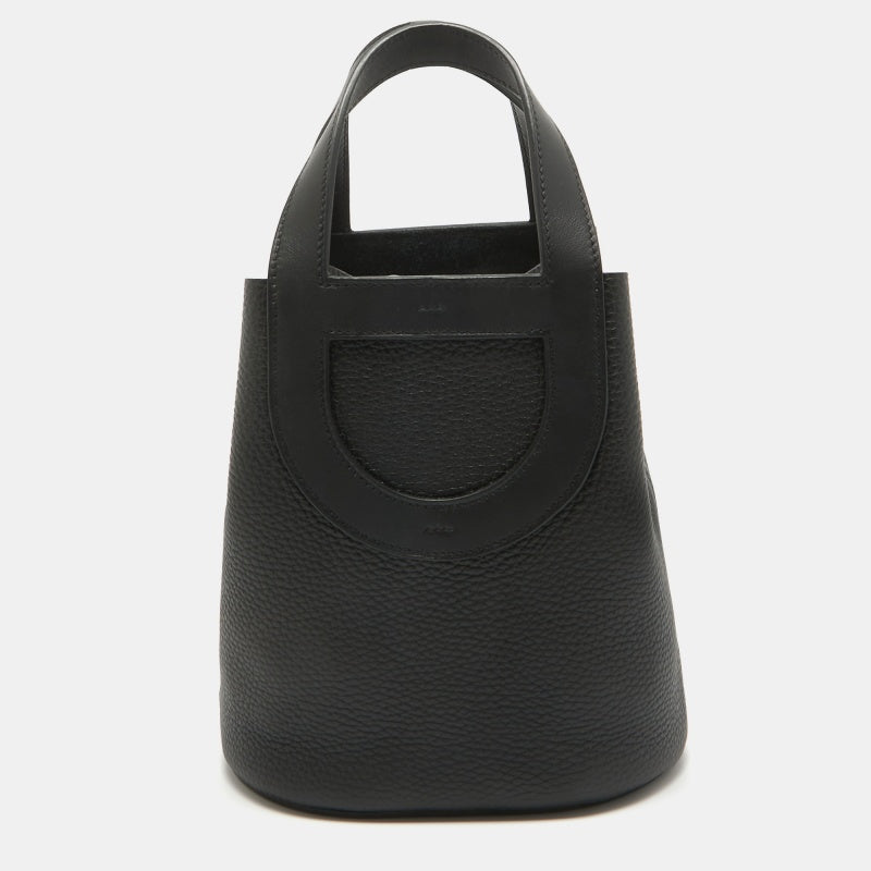 Hermès Noir Taurillon Clemence and Swift Leather In The Loop 18 Bag