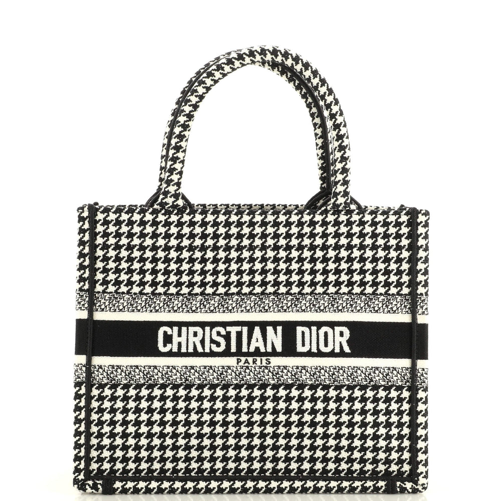 Book Tote Houndstooth Canvas Small