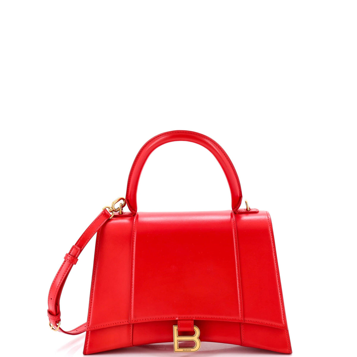 Balenciaga Hourglass Top Handle Bag Leather Small